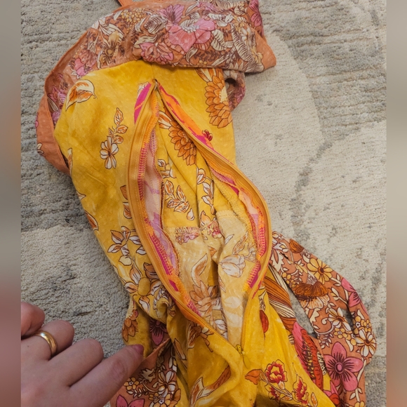 Spell & The Gypsy Collective Siren Song Strappy Marigold Floral Dress S  read - Picture 13 of 16